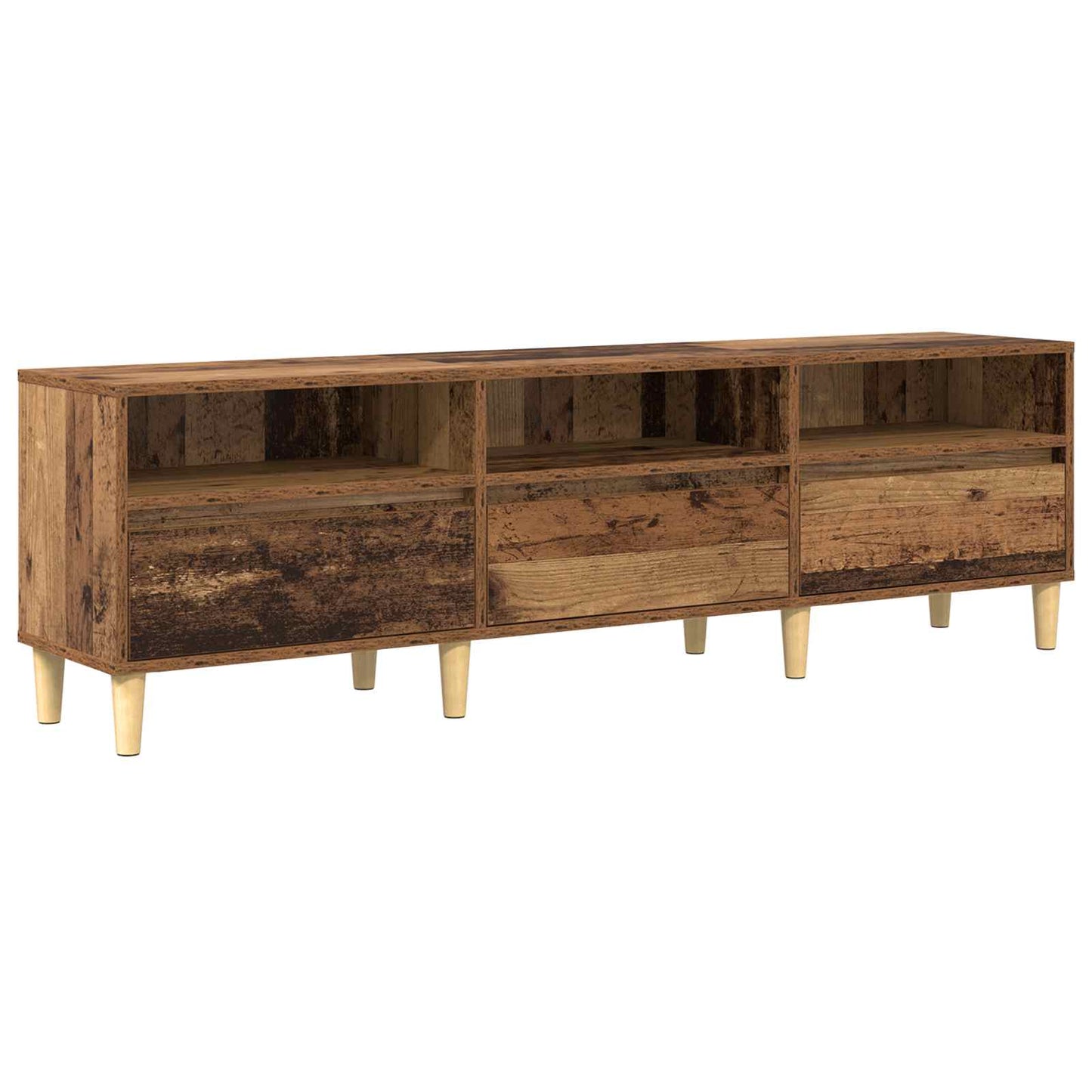 vidaXL Ντουλάπι TV 150 x 30 x 45 εκ Παλιό Ξύλο Επεξεργασμένο Ξύλο