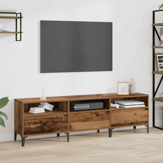vidaXL Ντουλάπι TV με συρτάρι Παλιό Ξύλο 150 x 30 x 45 εκ