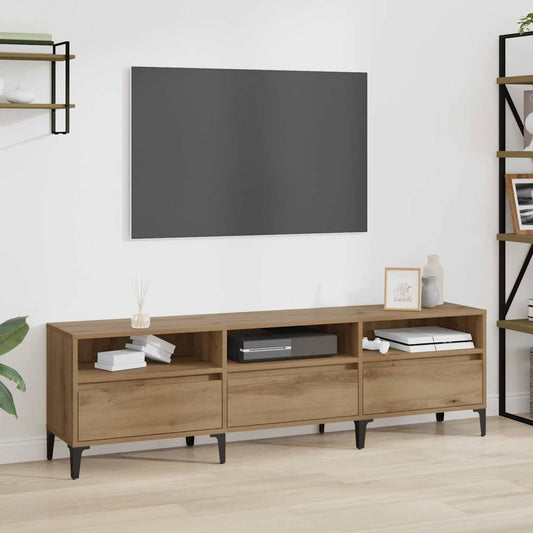 vidaXL Ντουλάπι TV με συρτάρι Artisan Oak 150 x 30 x 45 εκ