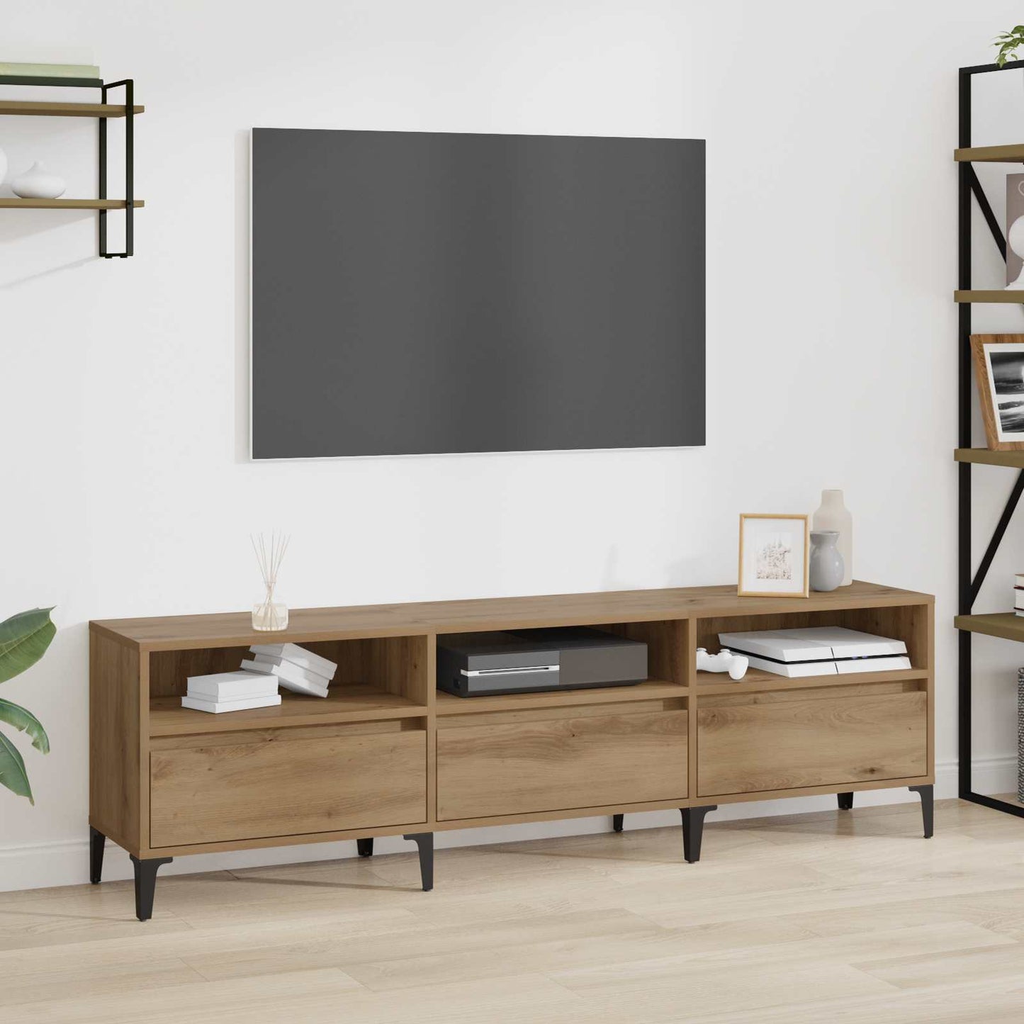 vidaXL Ντουλάπι TV 150 x 30 x 45 εκ Artisan Oak