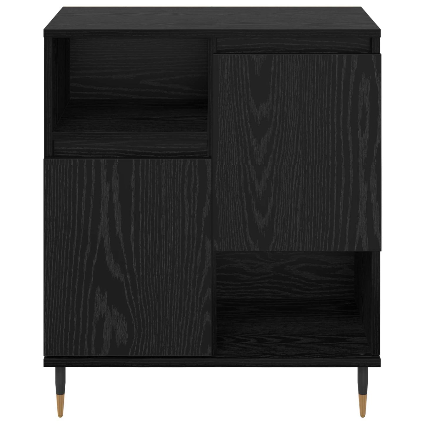 vidaXL Πλαϊνό γραφείο Μαύρη Οξυά 60 x 35 x 70 cm