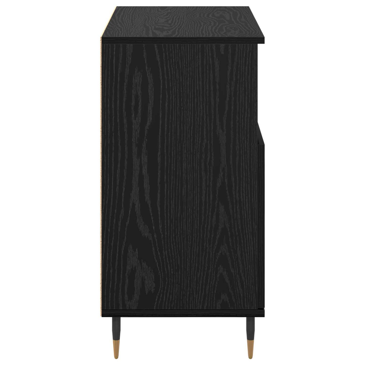 vidaXL Πλαϊνό γραφείο Μαύρη Οξυά 60 x 35 x 70 cm