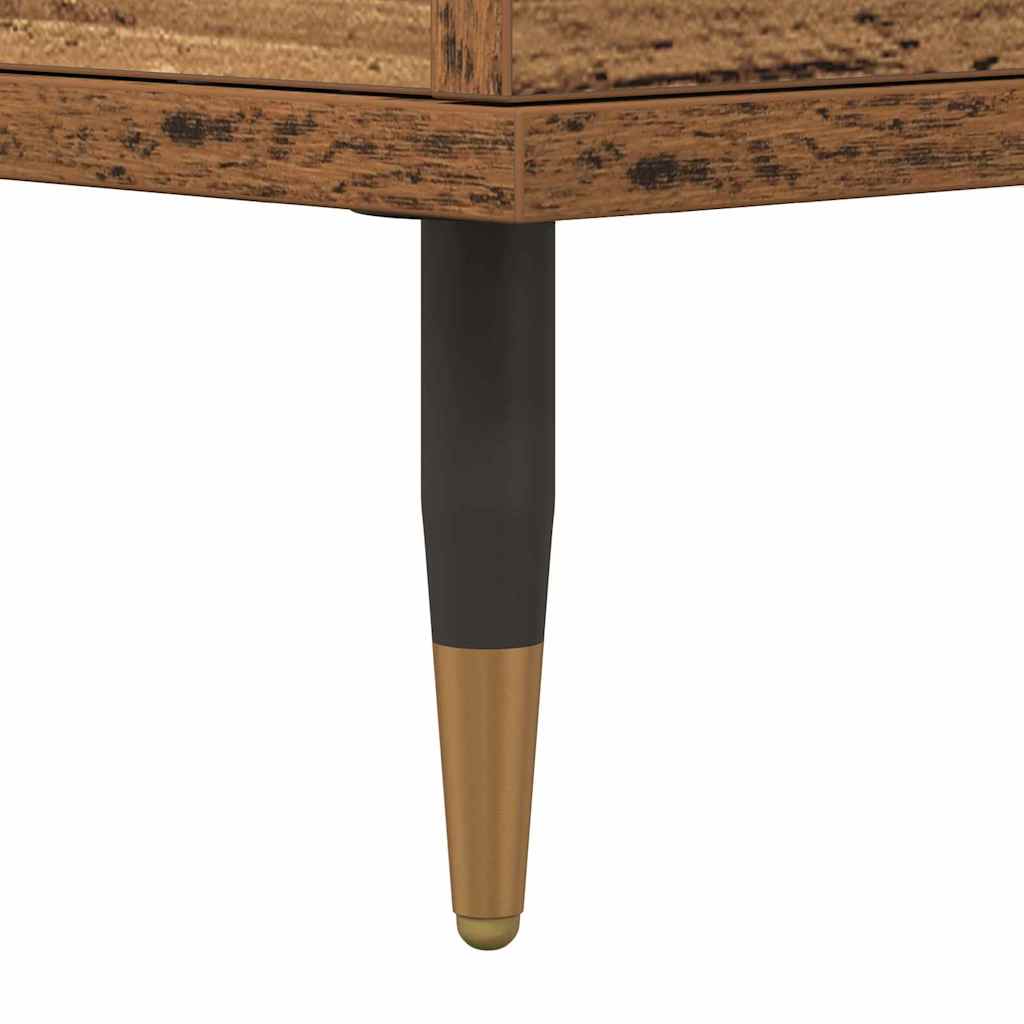 vidaXL Πλαϊνό γραφείο Παλιό ξύλο 60 x 35 x 70 cm