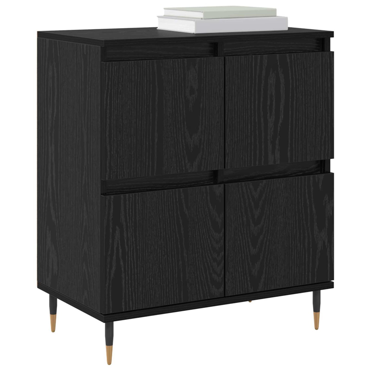 vidaXL Πλαϊνό γραφείο Μαύρη Οξυά 60 x 35 x 70 cm