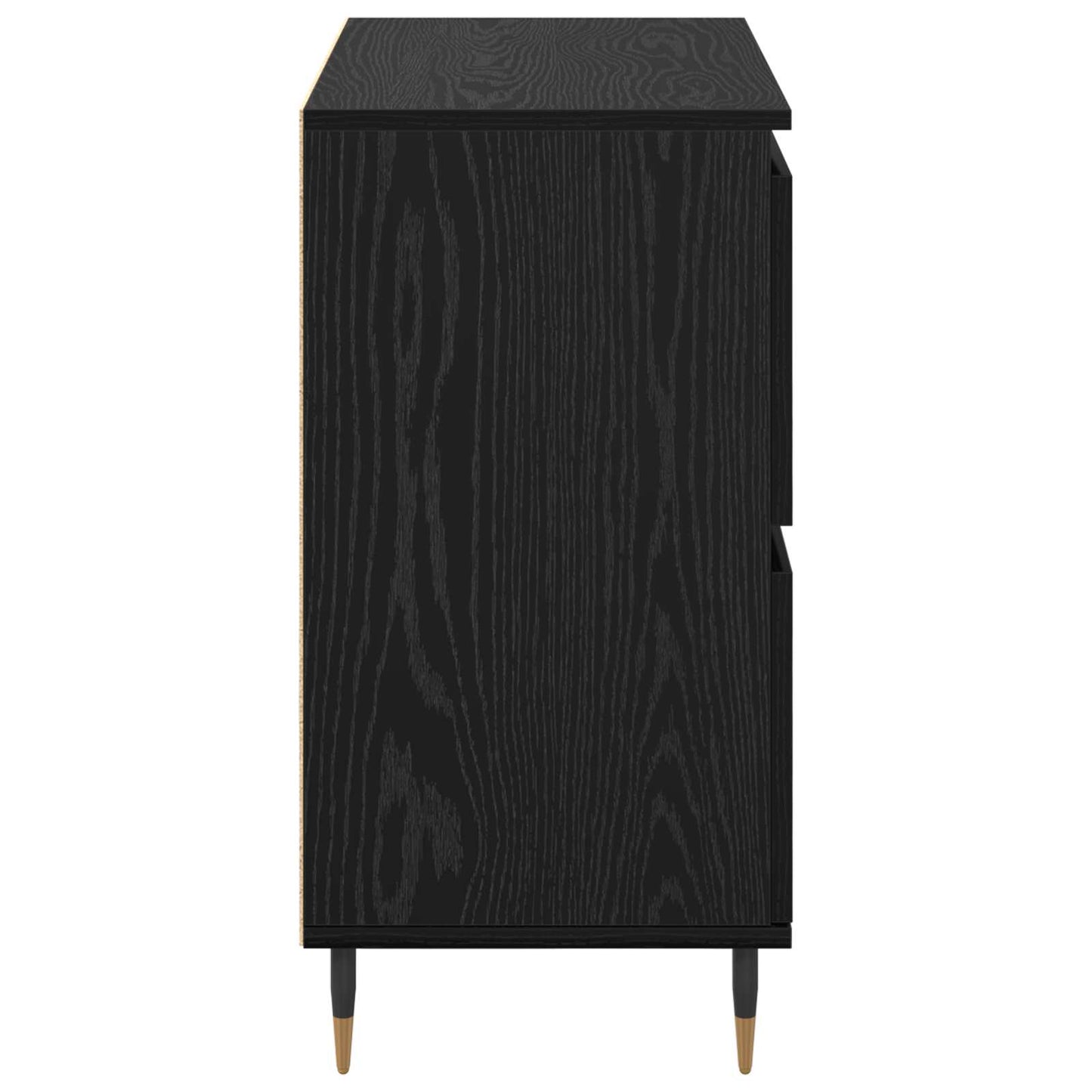 vidaXL Πλαϊνό γραφείο Μαύρη Οξυά 60 x 35 x 70 cm