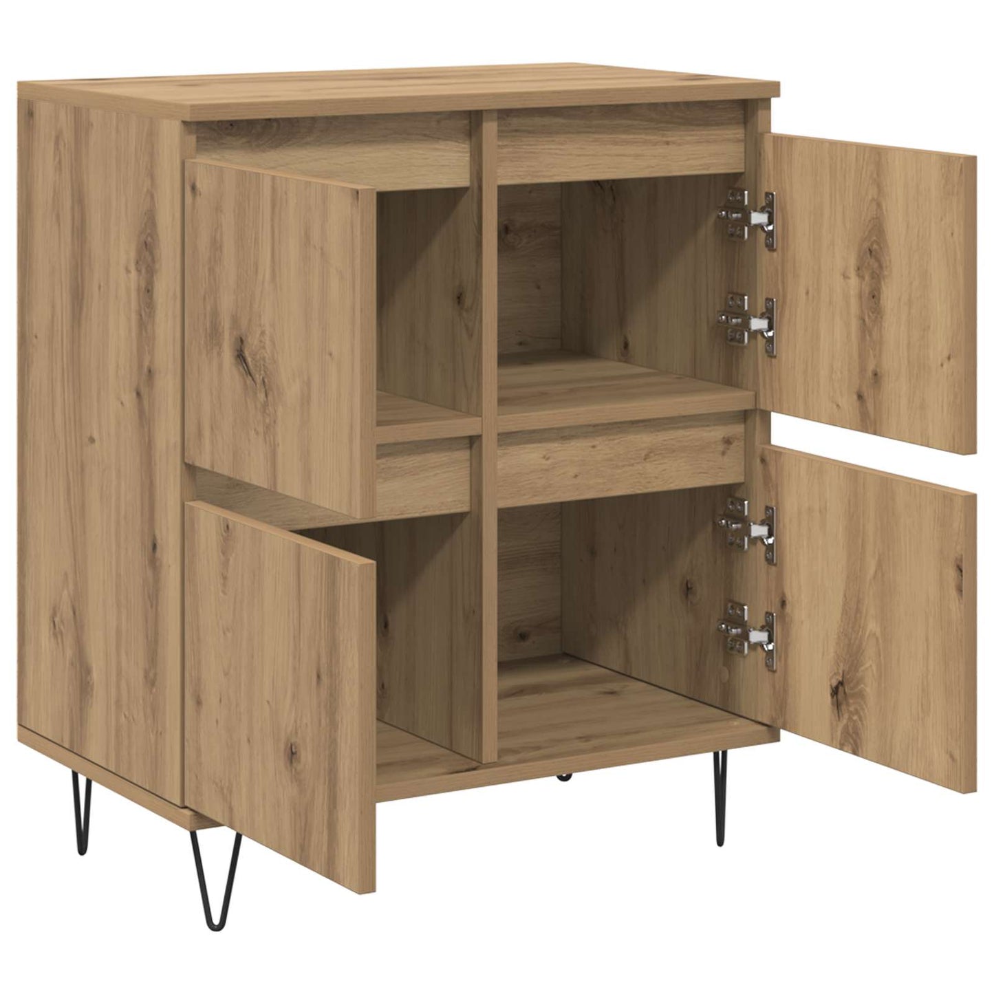 vidaXL Πλαϊνό γραφείο Artisan Oak 60 x 35 x 70 cm