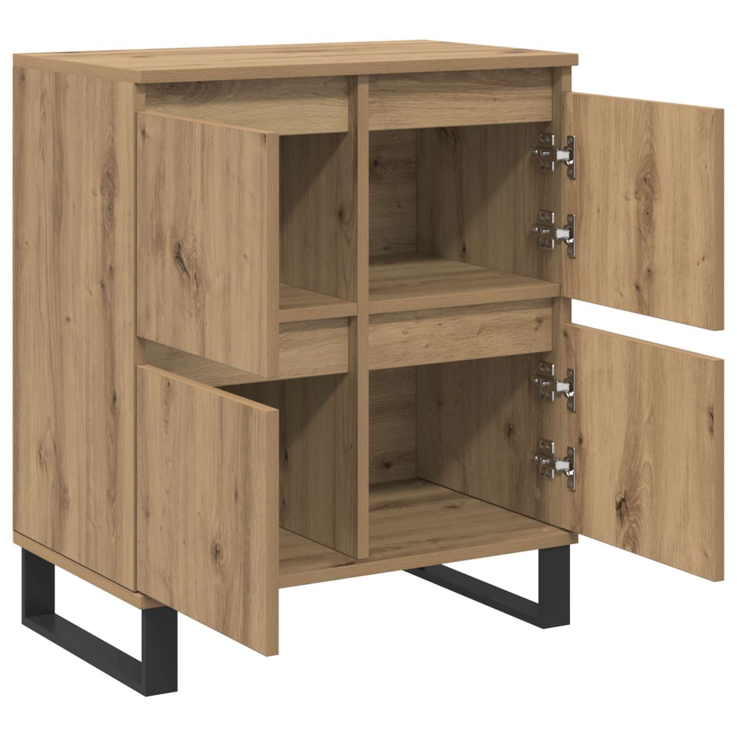 vidaXL Πλαϊνό γραφείο Artisan Oak 60 x 35 x 70 cm