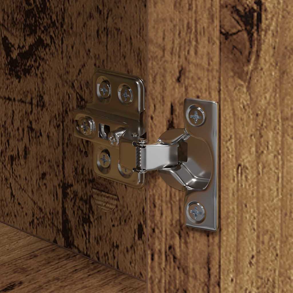 vidaXL Κομοδίνο Παλιό ξύλο Επεξεργασμένο ξύλο