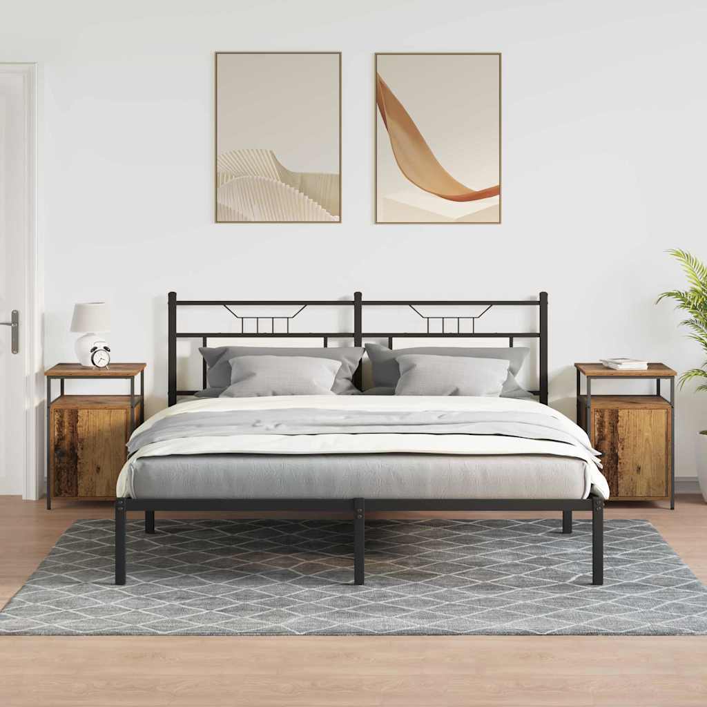 vidaXL Κομοδίνο Παλιό ξύλο Επεξεργασμένο ξύλο