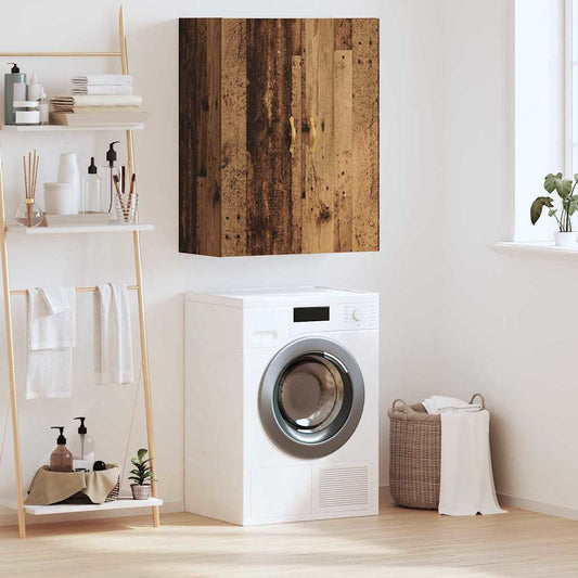 vidaXL Ντουλάπα Τοίχου Επιτοίχιο Παλιό ξύλο 69,5 x 34 x 90 εκ.