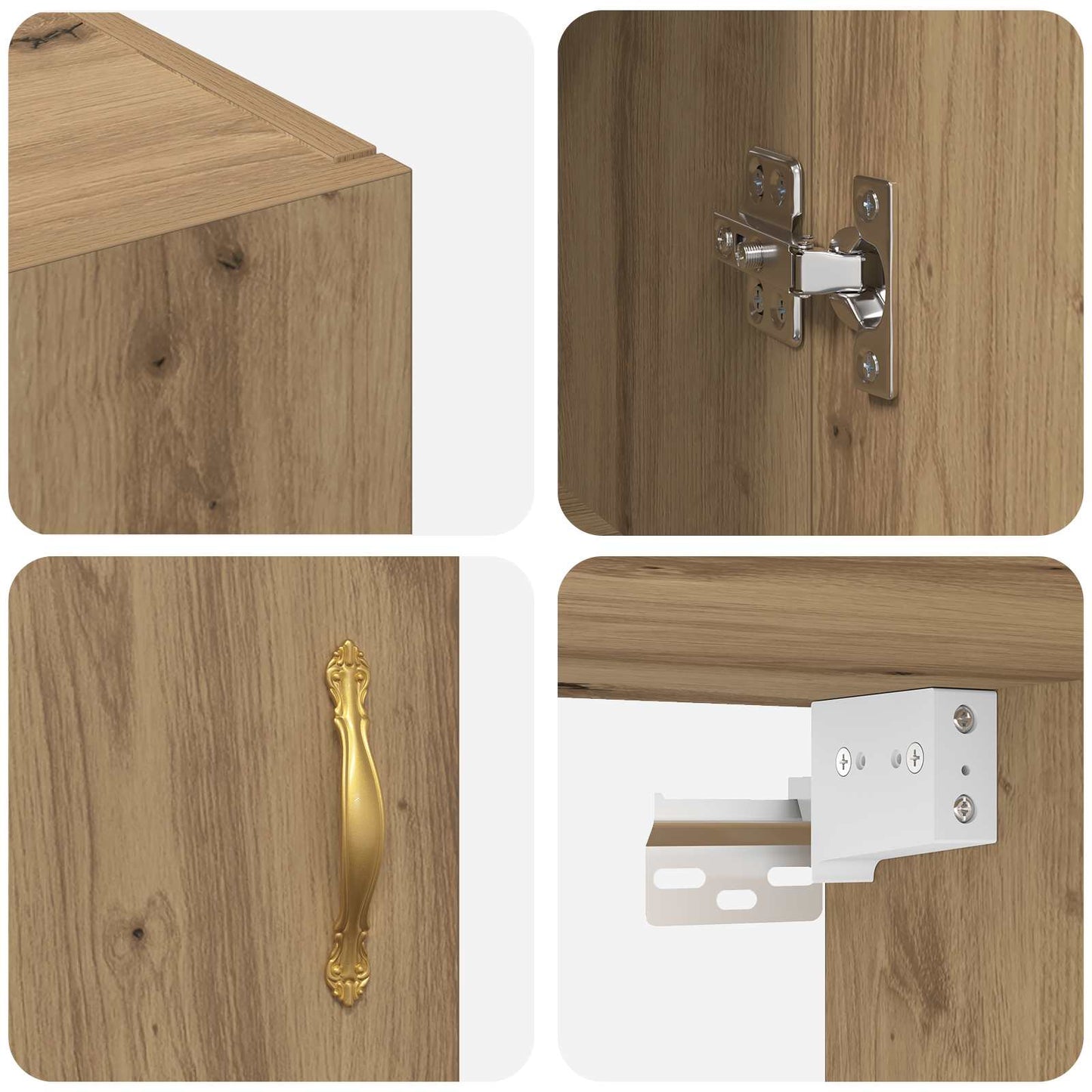 vidaXL Ντουλάπα Τοίχου Επιτοίχιο Artisan Oak 69,5 x 34 x 90 εκ.