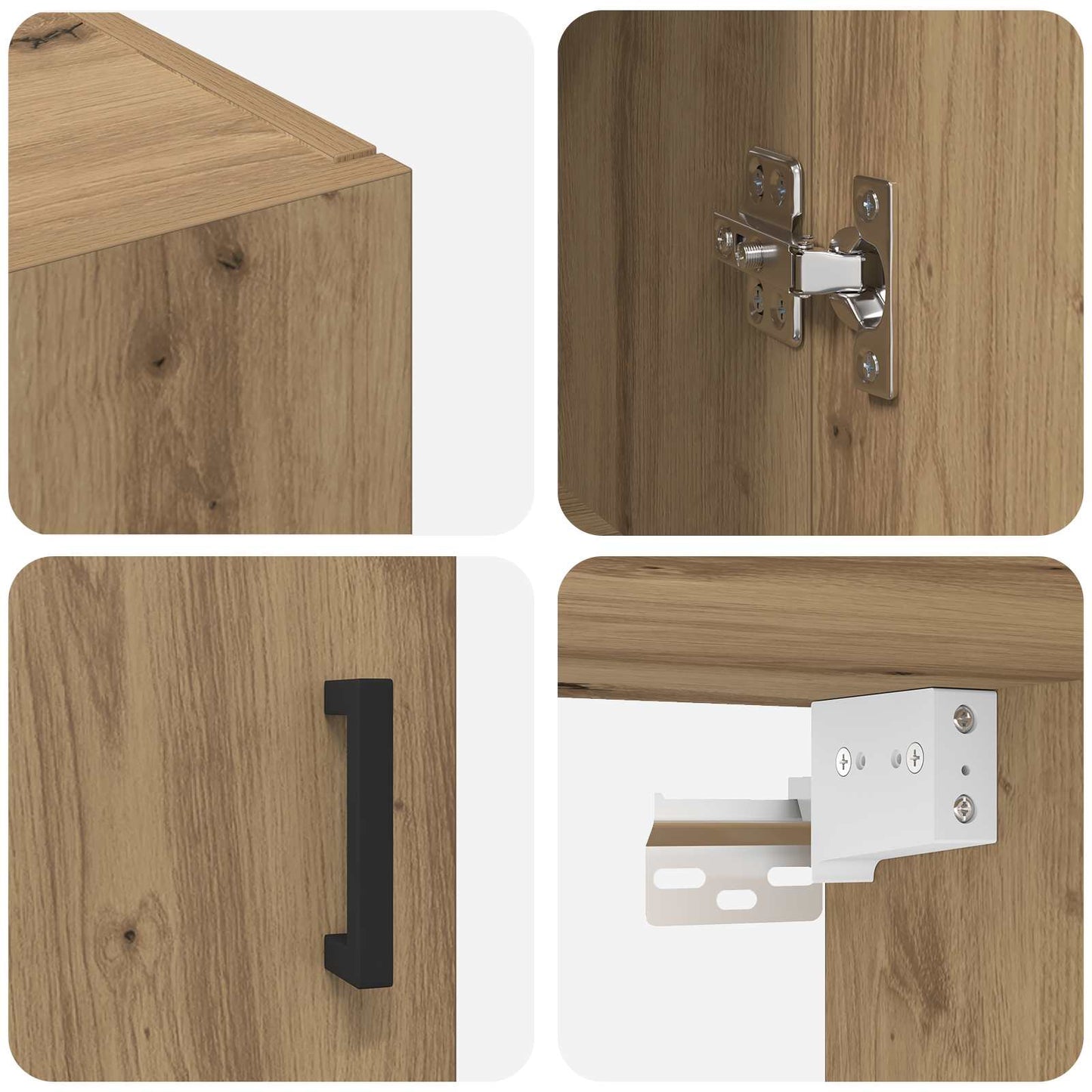 vidaXL Ντουλάπα Τοίχου Επιτοίχιο Artisan Oak 69,5 x 34 x 90 εκ.