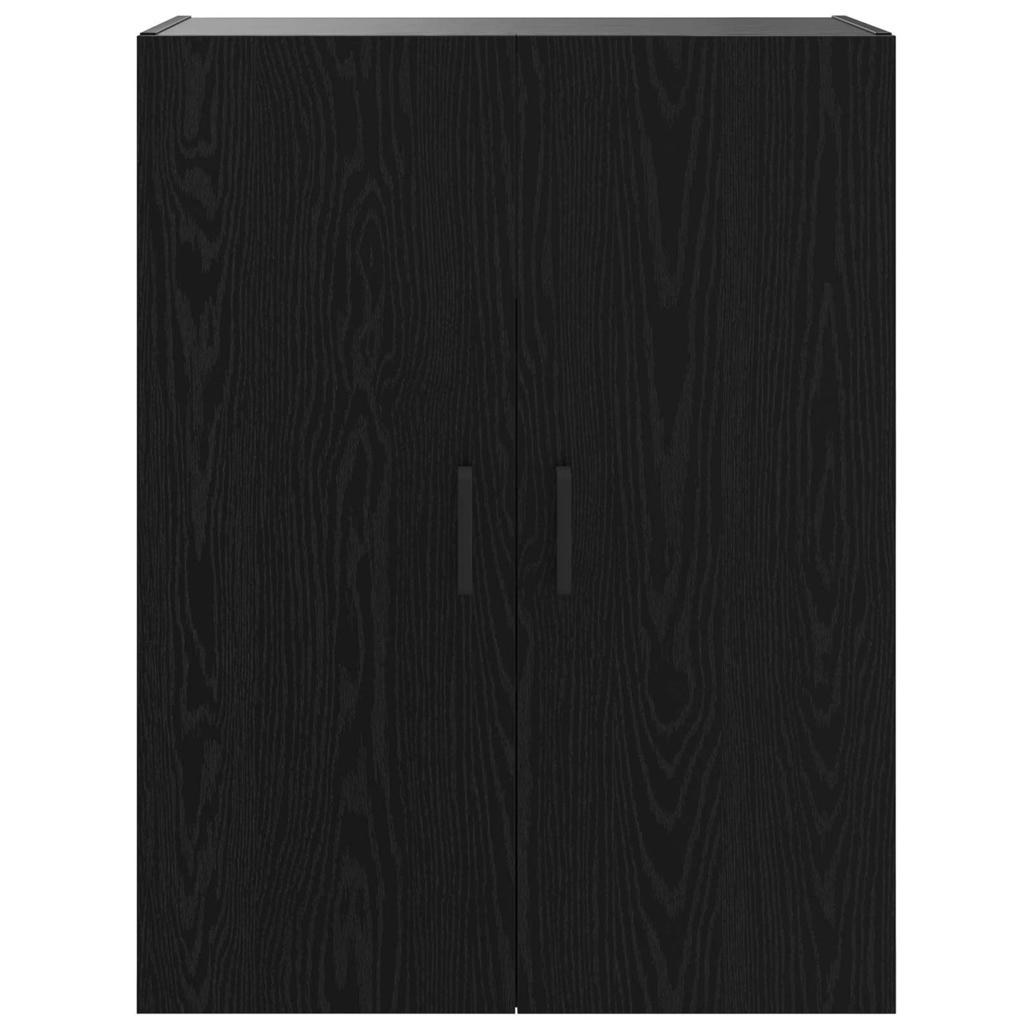 vidaXL Ντουλάπα Τοίχου Επιτοίχιο Μαύρη Οξυά 69,5 x 34 x 90 εκ.