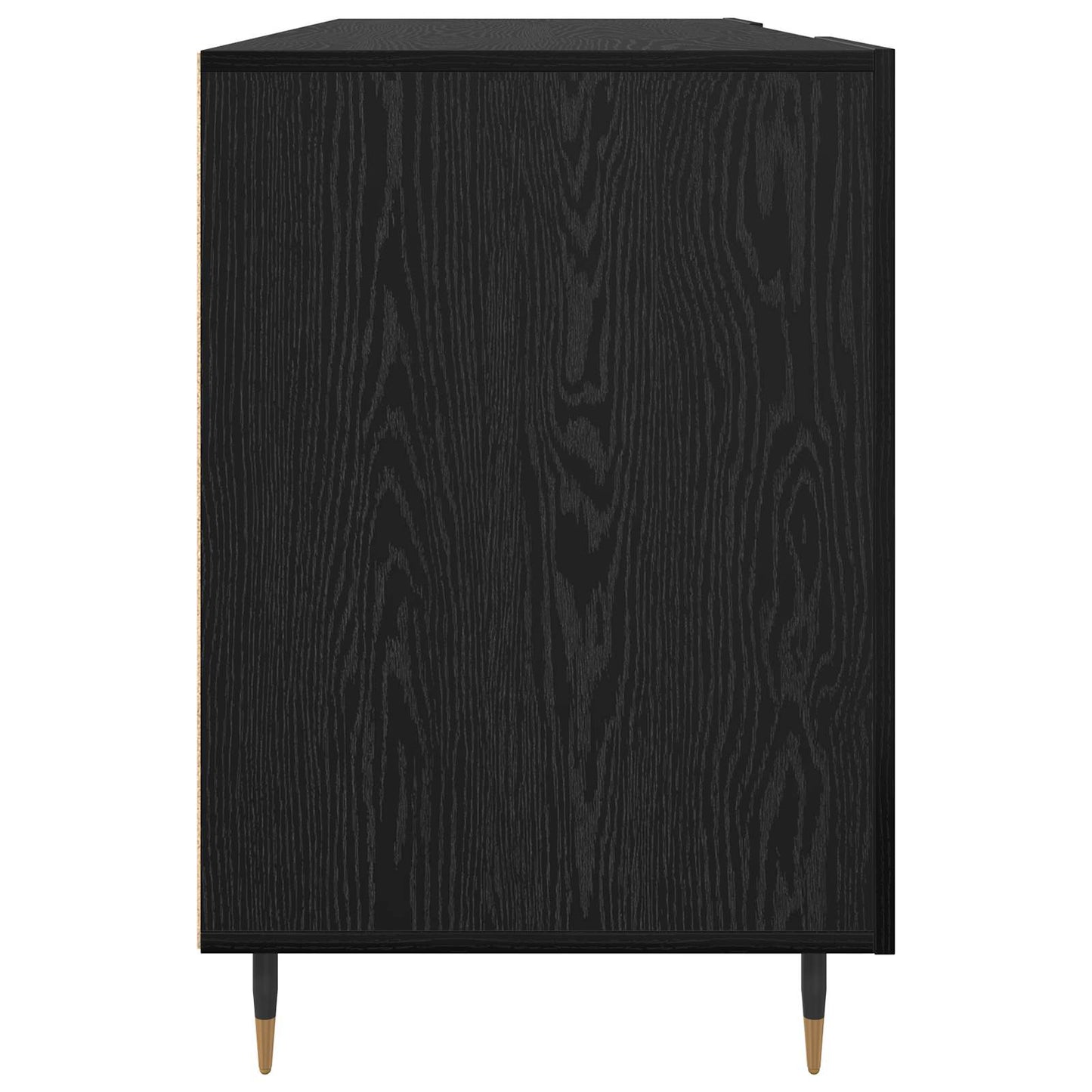 vidaXL Γραφείο Μαύρη δρυς Επεξεργασμένο ξύλο 140 x 50 x 75 εκ.