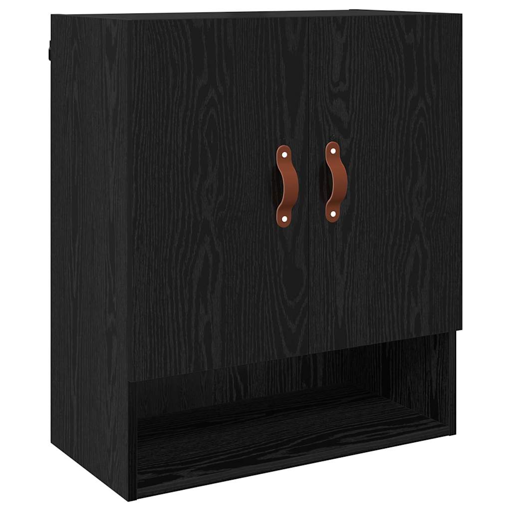 vidaXL Ντουλάπα Τοίχου 60 x 31 x 70 εκ Επεξεργασμένο Ξύλο Μαύρη δρυς