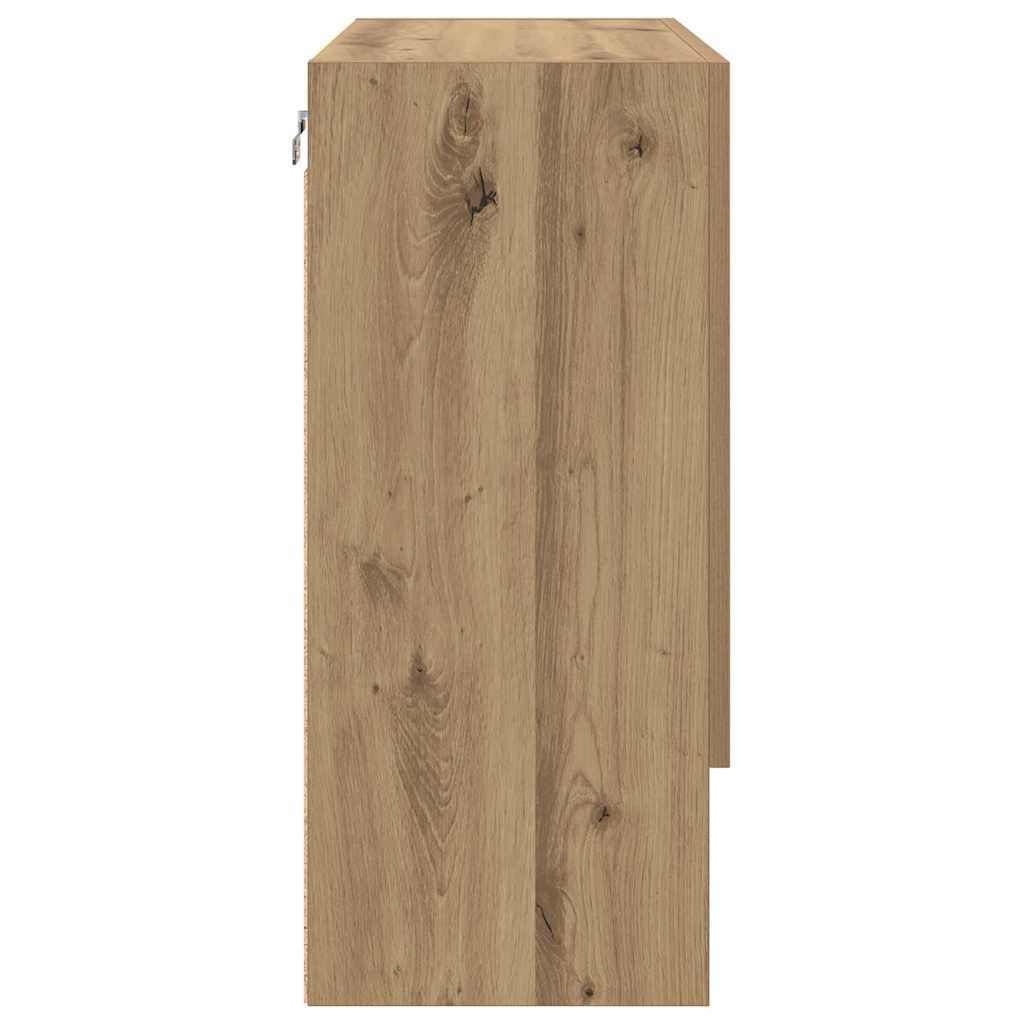 vidaXL Ντουλάπα Τοίχου 60 x 31 x 70 εκ Επεξεργασμένο Ξύλο artisan δρυς