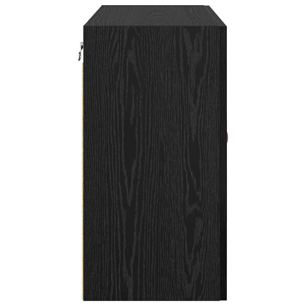 vidaXL Ντουλάπα Τοίχου 60 x 31 x 60 εκ. Επεξεργασμένο Ξύλο Μαύρη δρυς