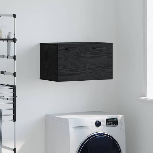 vidaXL Τοίχου Ντουλάπα 60 x 36,5 x 35 cm Επεξεργασμένο Ξύλο Μαύρη Οξυά