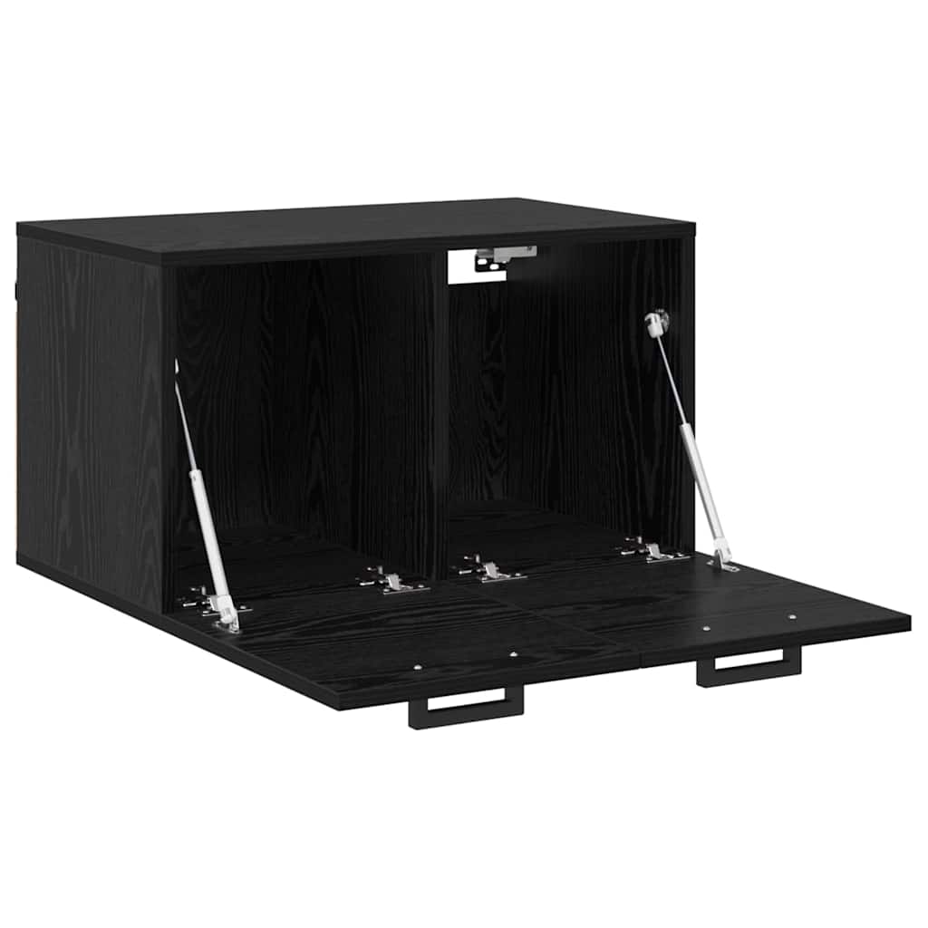 vidaXL Τοίχου Ντουλάπα 60 x 36,5 x 35 cm Επεξεργασμένο Ξύλο Μαύρη Οξυά
