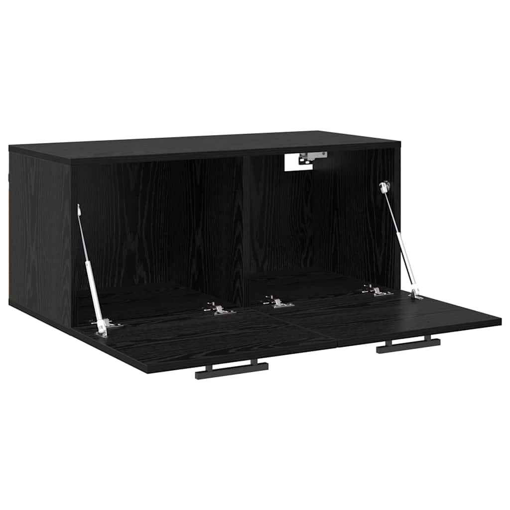 vidaXL Ντουλάπα Τοίχου 80 x 36.5 x 35 cm Επεξεργασμένο Ξύλο Μαύρη δρυς