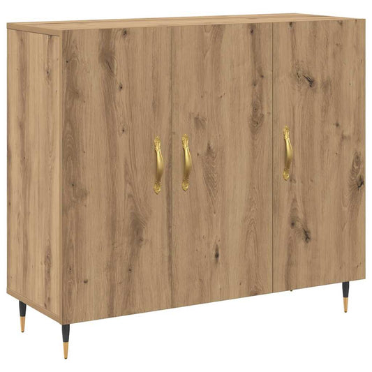 vidaXL Πλαϊνό γραφείο Artisan Oak 90 x 34 x 80 εκ. Επεξεργασμένο ξύλο