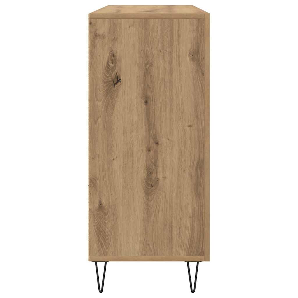 vidaXL Πλαϊνό γραφείο Artisan Oak 90 x 32,5 x 80 εκ Επεξεργασμένο ξύλο