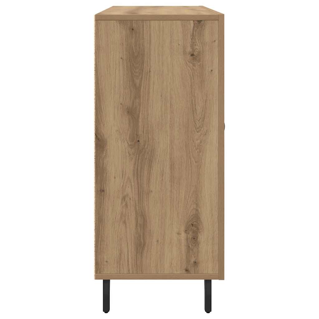 vidaXL Πλαϊνό γραφείο Artisan Oak 90 x 34 x 80 εκ. Επεξεργασμένο ξύλο