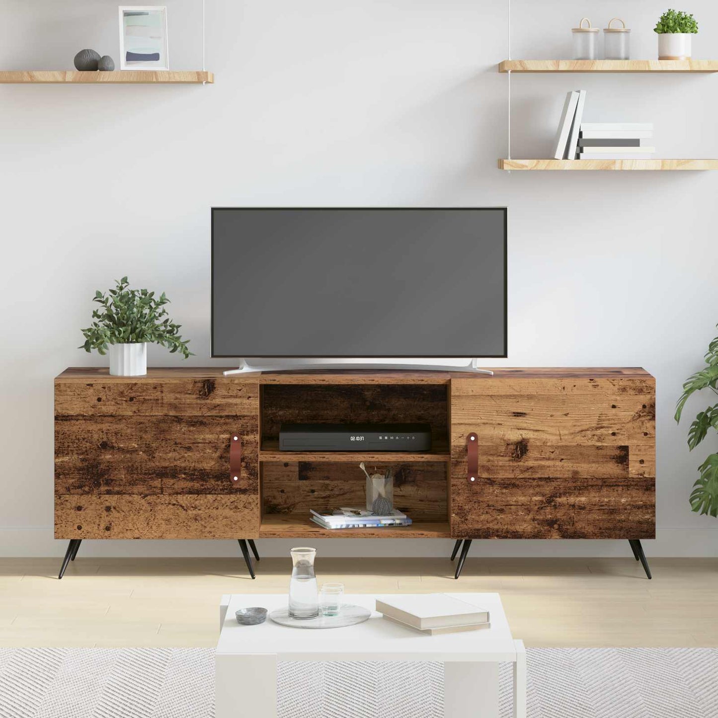 vidaXL Ντουλάπι TV 150 x 30 x 50 cm Παλαιό ξύλο Επεξεργασμένο ξύλο