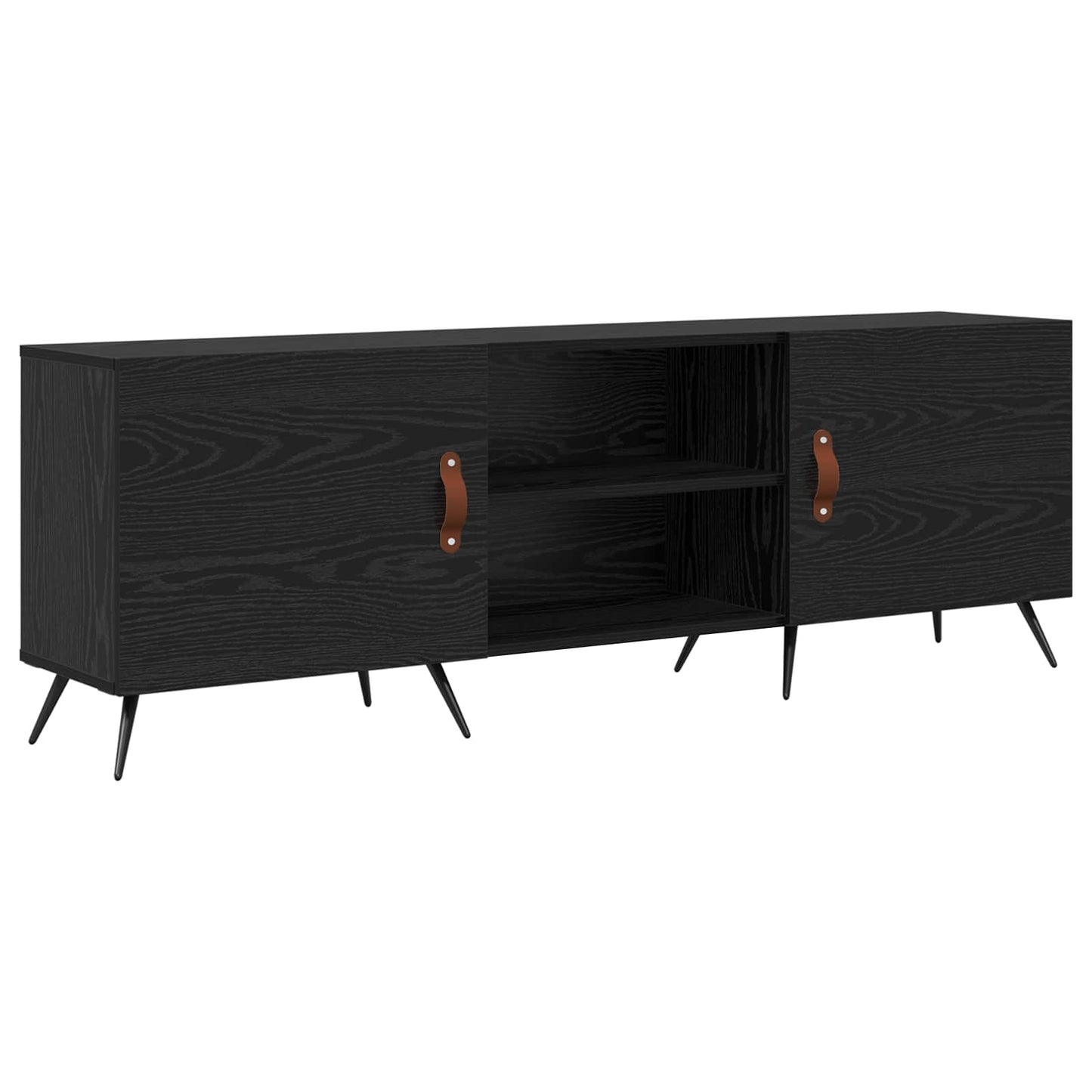 vidaXL Ντουλάπι TV 150 x 30 x 50 cm Μαύρη δρυς Επεξεργασμένο ξύλο