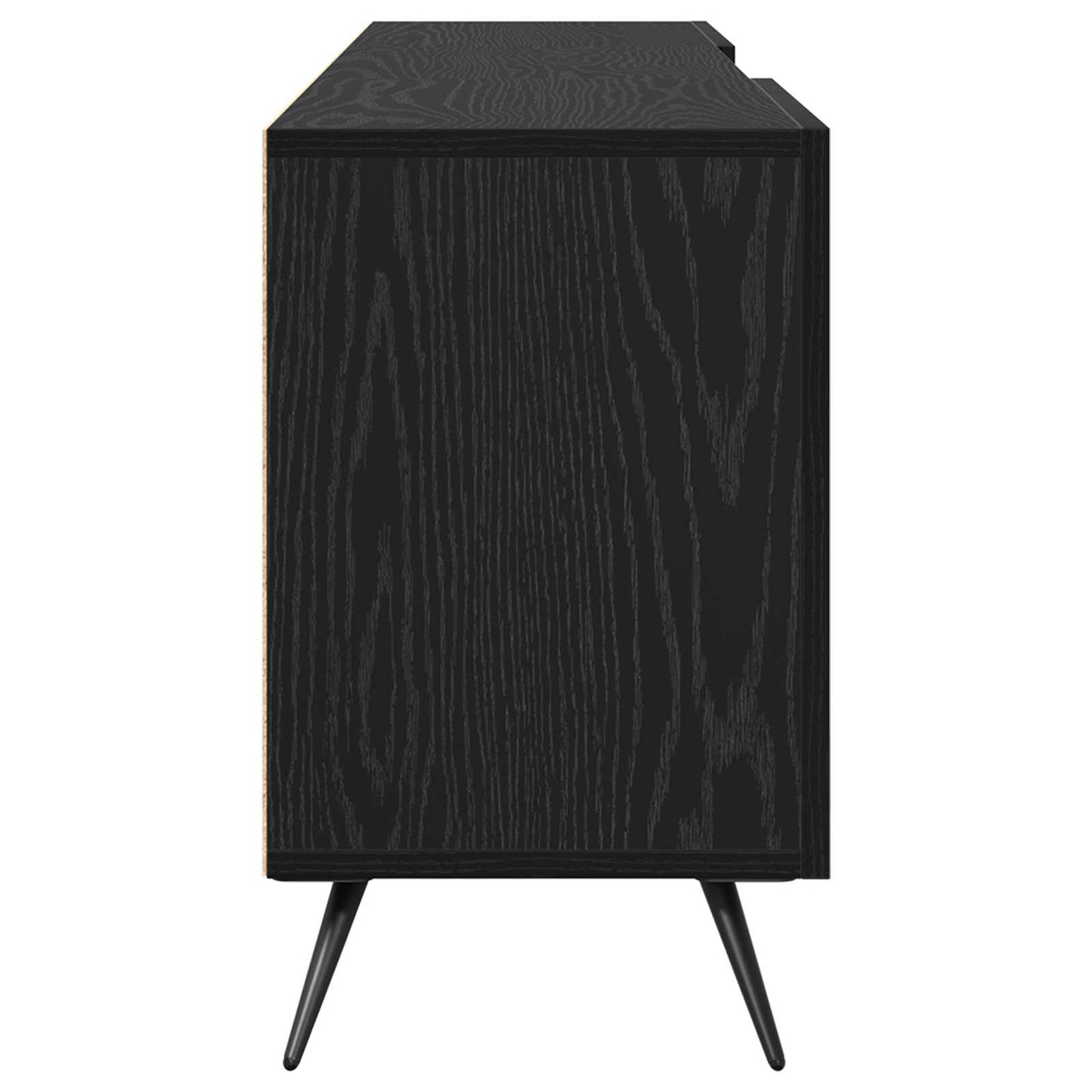vidaXL Ντουλάπι TV 150 x 30 x 50 cm Μαύρη δρυς Επεξεργασμένο ξύλο
