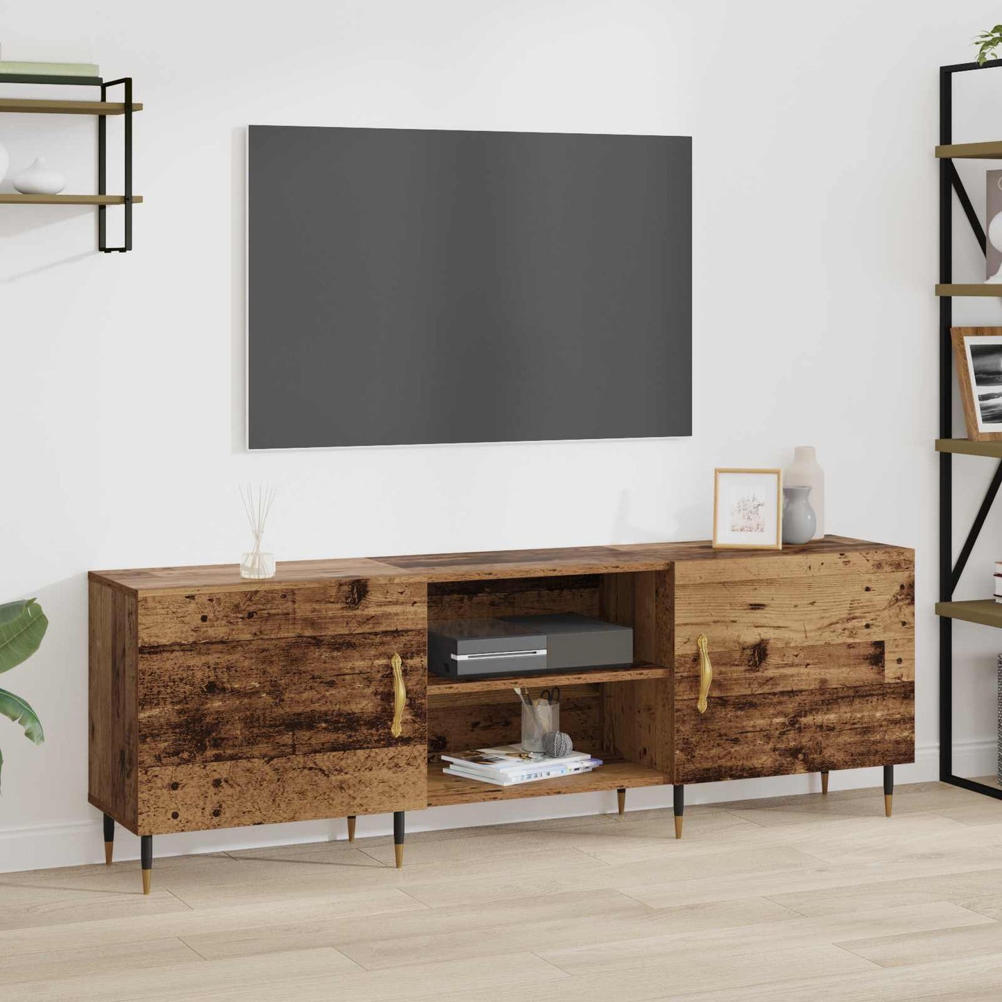 vidaXL Ντουλάπι TV 150 x 30 x 50 cm Παλαιό ξύλο Επεξεργασμένο ξύλο