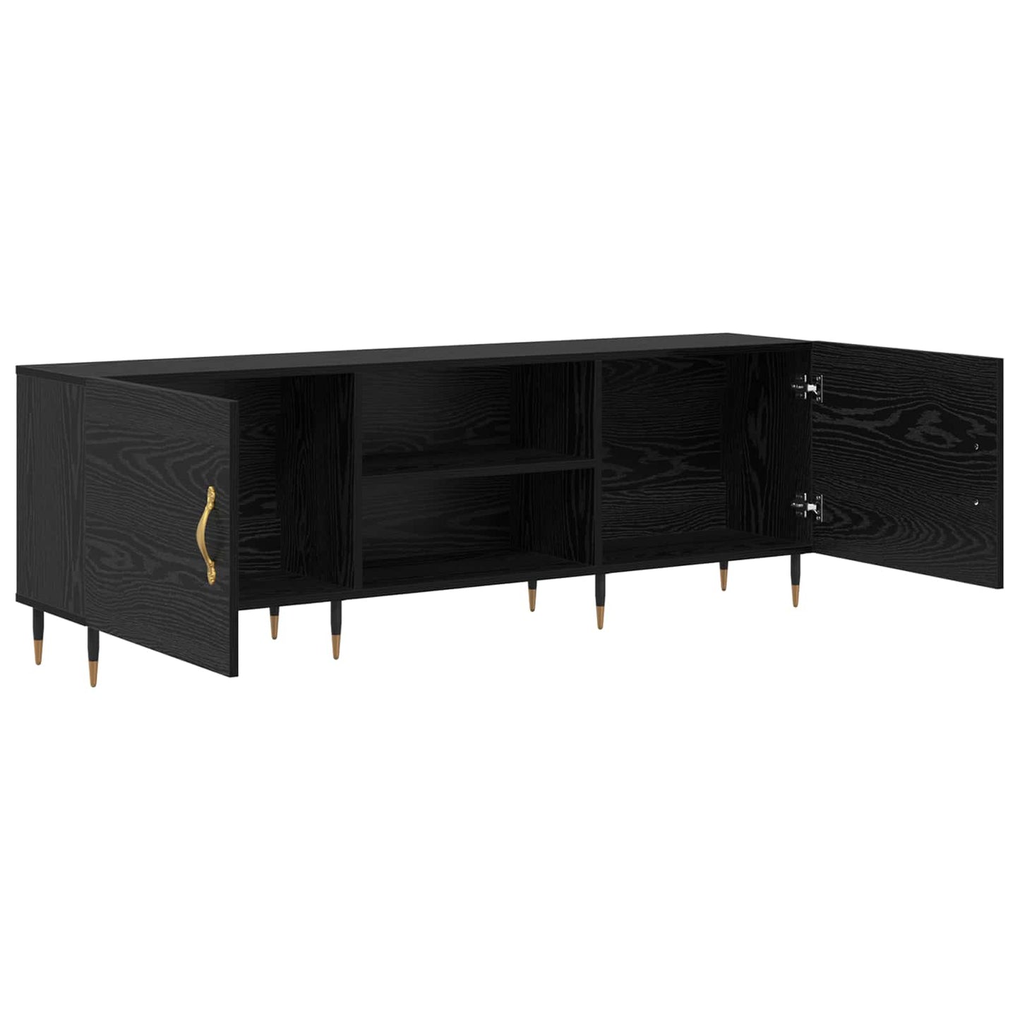 vidaXL Ντουλάπι TV 150 x 30 x 50 cm Μαύρη δρυς Επεξεργασμένο ξύλο
