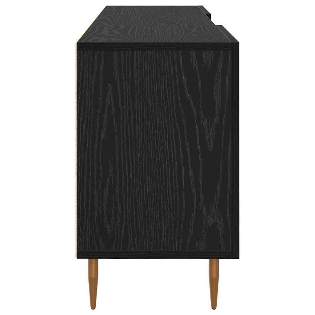 vidaXL Ντουλάπι TV Μαύρη δρυς 150 x 30 x 50 cm Επεξεργασμένο ξύλο