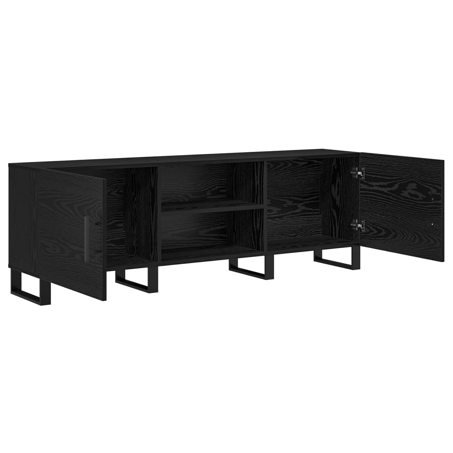vidaXL Ντουλάπι TV 150 x 30 x 50 cm Μαύρη Οξυά Επεξεργασμένο Ξύλο