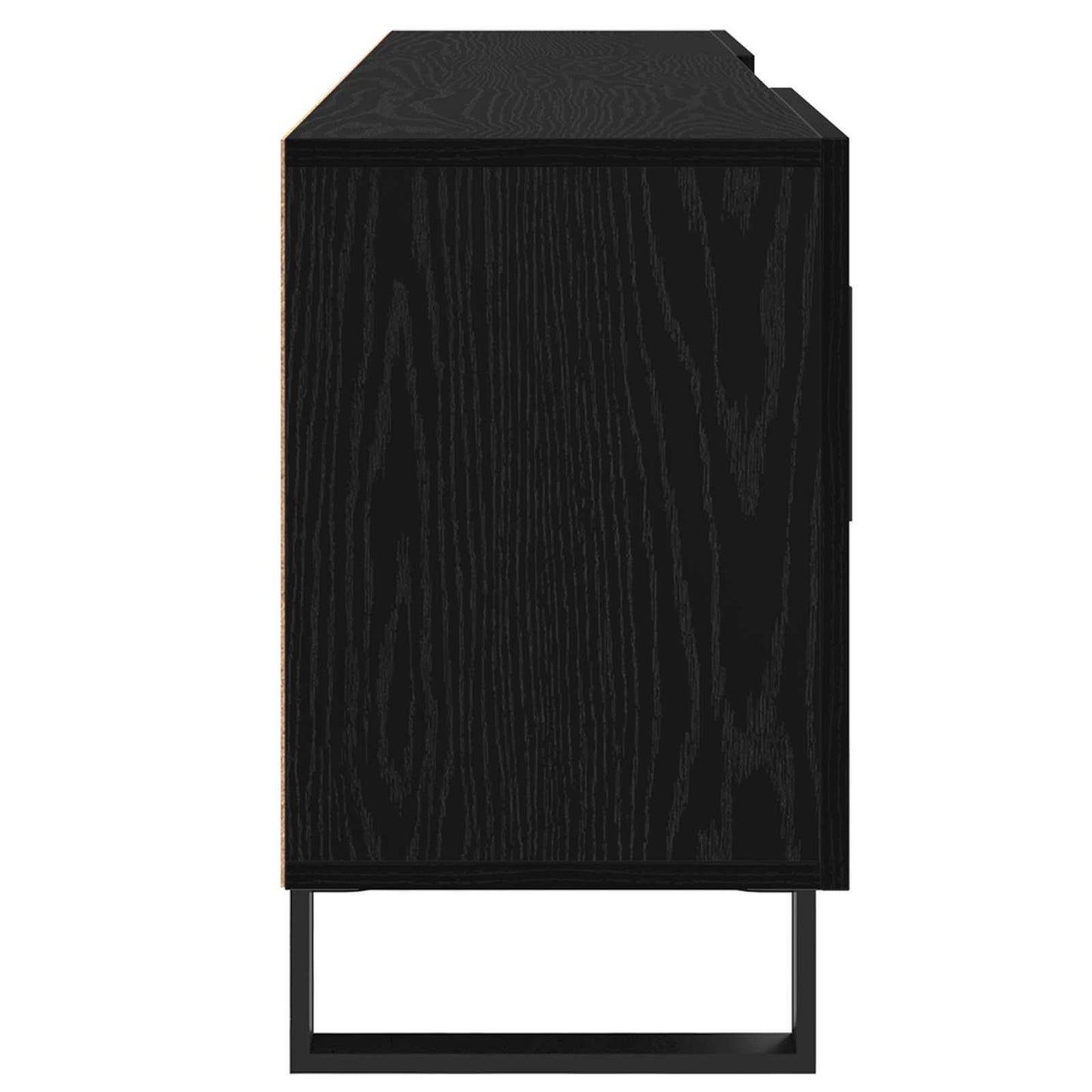 vidaXL Ντουλάπι TV 150 x 30 x 50 cm Μαύρη Οξυά Επεξεργασμένο Ξύλο