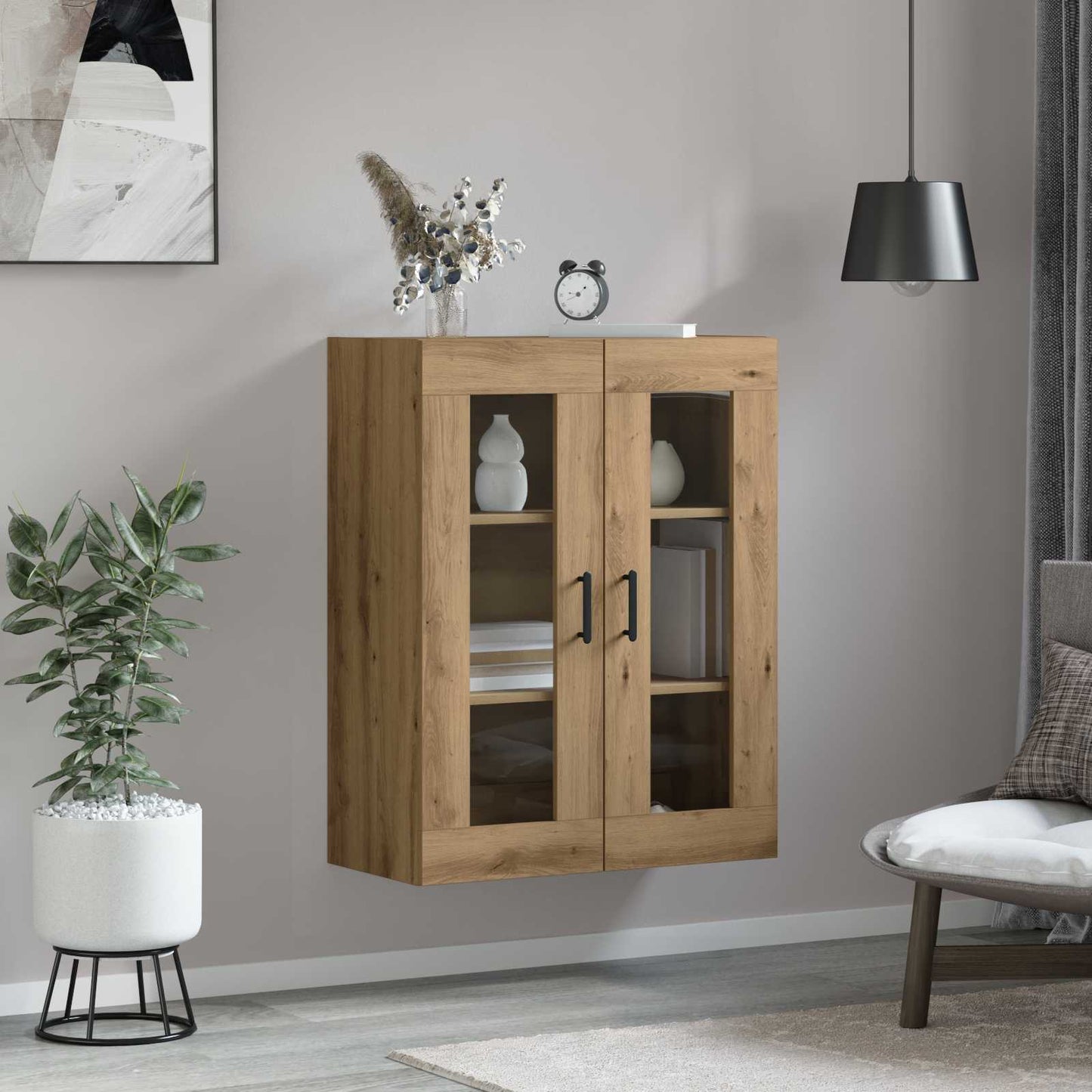 vidaXL Πλαϊνό γραφείο Artisan Oak 69,5 x 34 x 90 εκ.