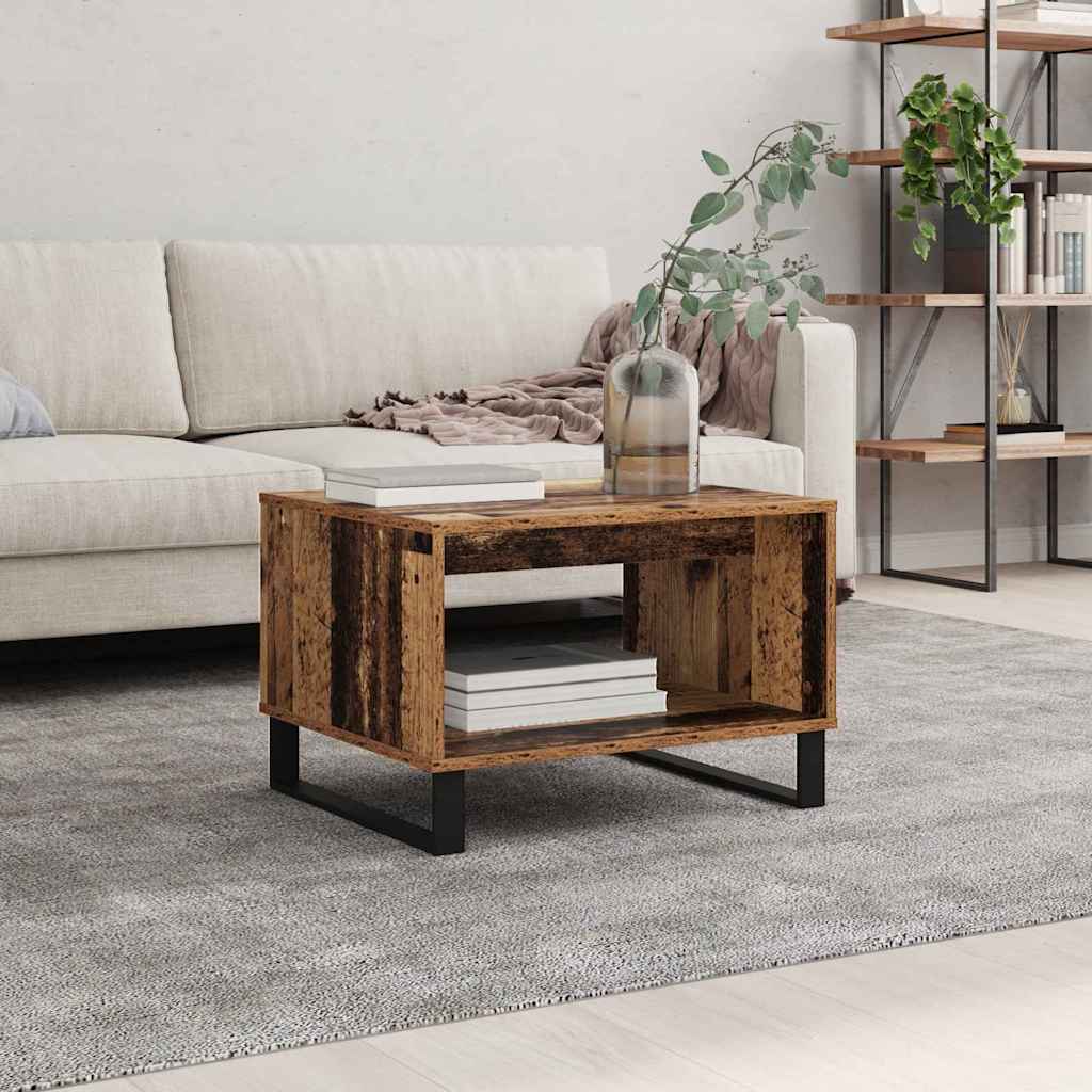 vidaXL Τραπεζάκι σαλονιού Παλαιό ξύλο 60 x 50 x 40 εκ