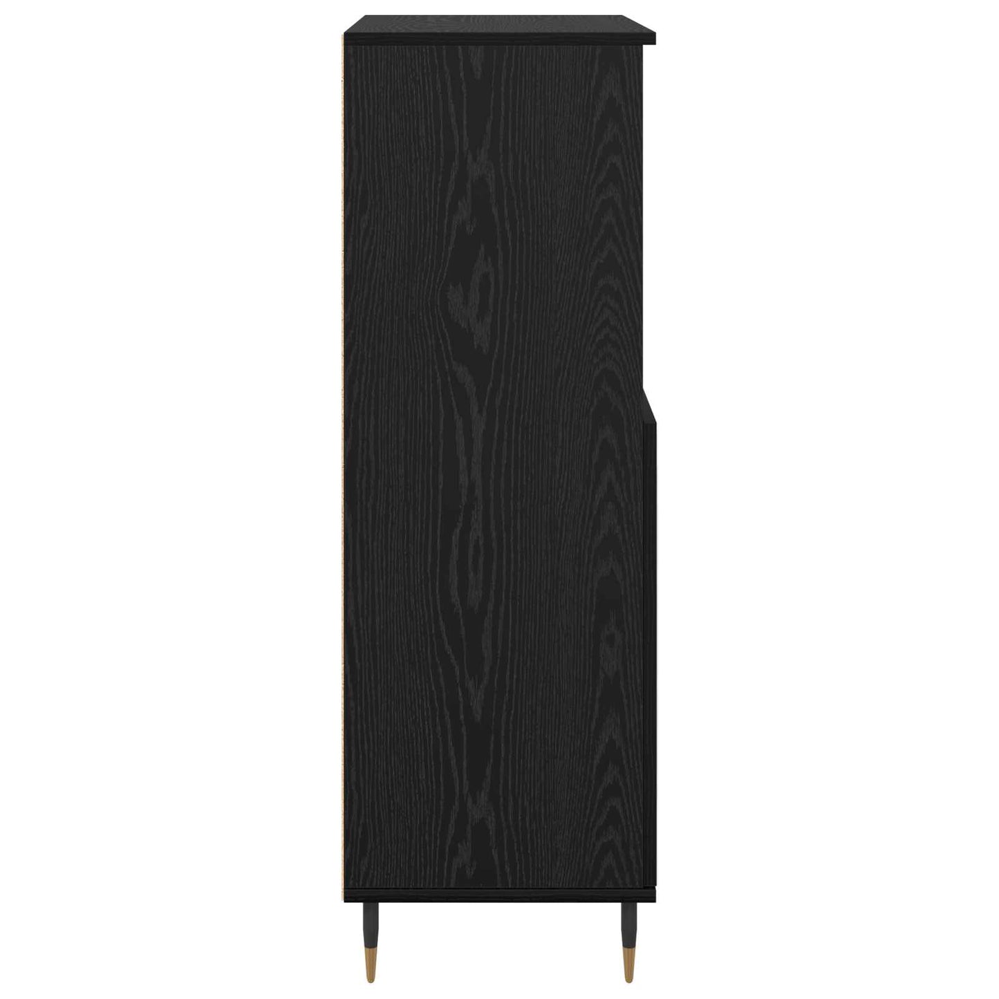 vidaXL Highboard Μαύρο 60 x 36 x 110 εκ. Επεξεργασμένο ξύλο