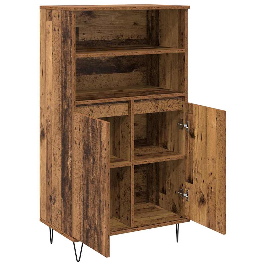 vidaXL Highboard Καφέ 60 x 36 x 110 εκ. Επεξεργασμένο ξύλο