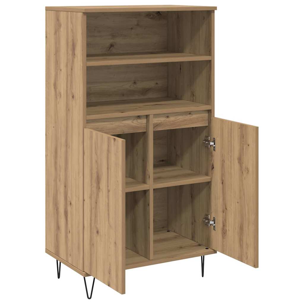 vidaXL Highboard Καφέ 60 x 36 x 110 εκ. Επεξεργασμένο ξύλο
