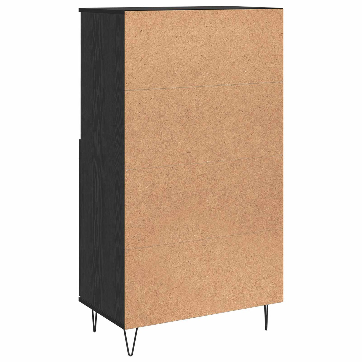 vidaXL Highboard Μαύρο 60 x 36 x 110 εκ. Επεξεργασμένο ξύλο
