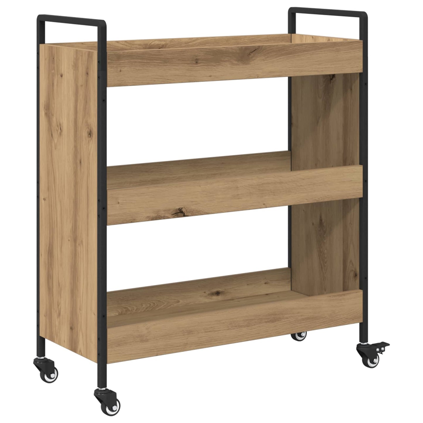 vidaXL Καρότσι Κουζίνας Artisan Oak 70 x 30 x 82 εκ Επεξεργασμένο Ξύλο