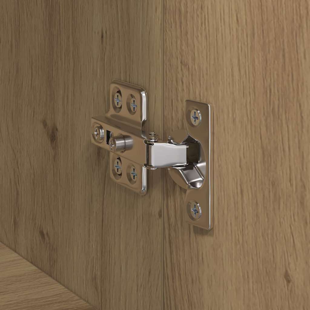 vidaXL Γραφείο Ντουλάπι με ράφι με πόρτα artisan δρυς 60 x 32 x 115 cm