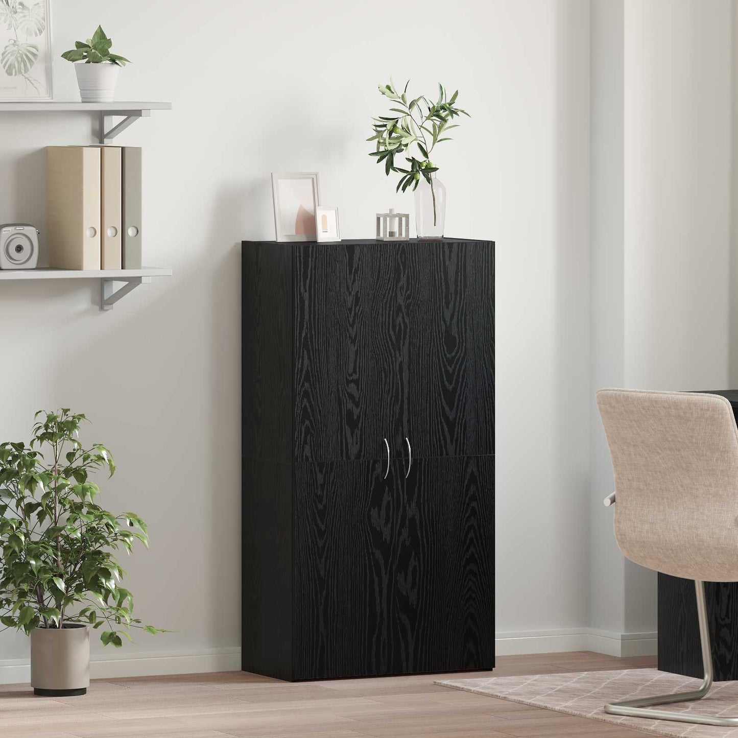 vidaXL Γραφείο Ντουλάπι με ράφι με πόρτα Artisan Oak 60 x 32 x 115 cm