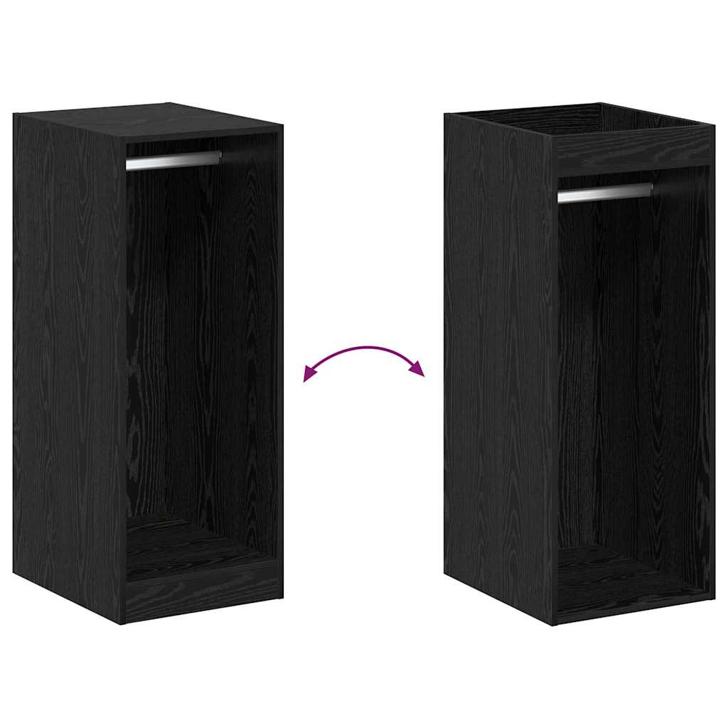 vidaXL Ντουλάπι με ράφι με αποθήκευση Μαύρη Οξυά 41 x 48 x 102 εκ