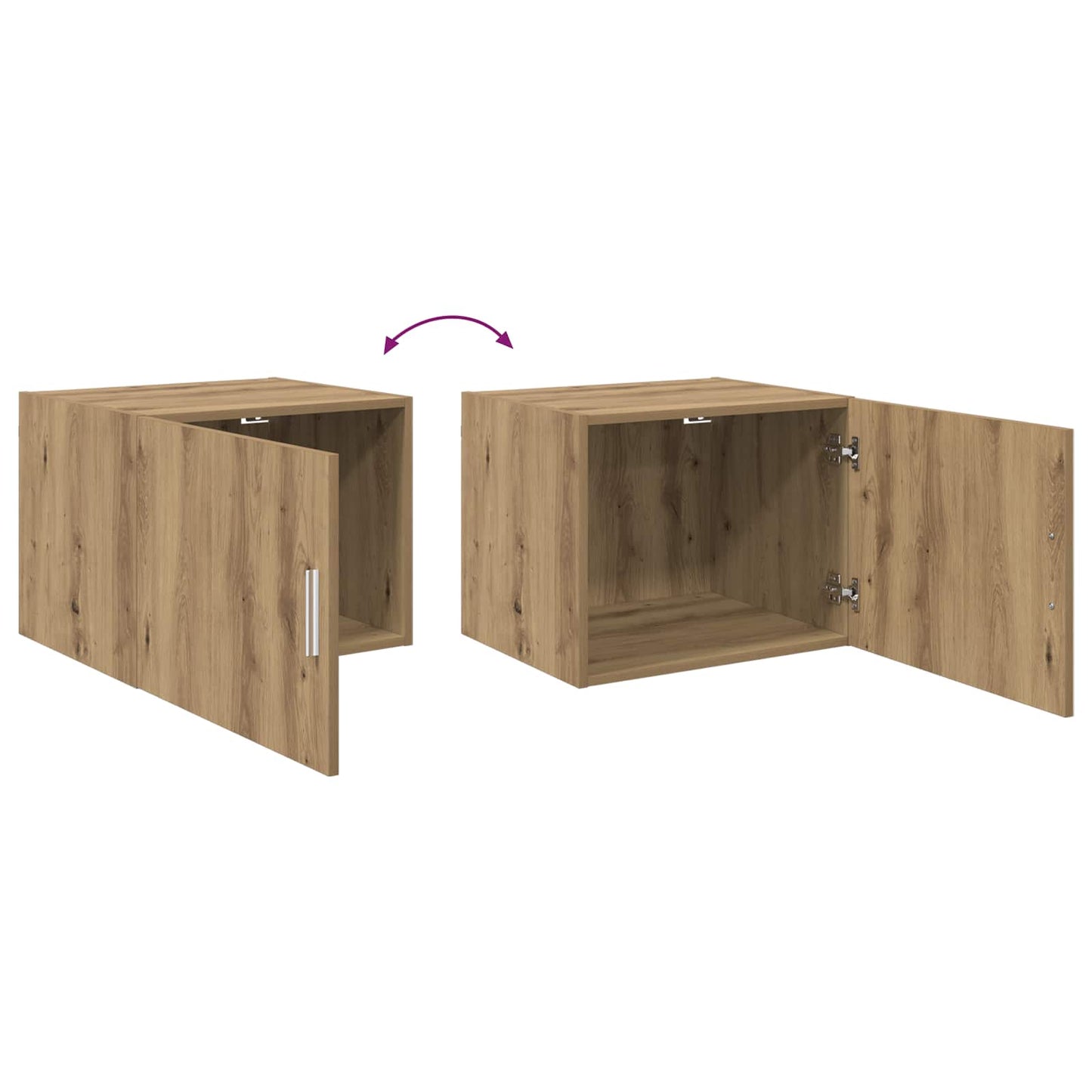 vidaXL Ντουλάπα Τοίχου Επιτοίχιο artisan δρυς 50 x 42.5 x 40 εκ.