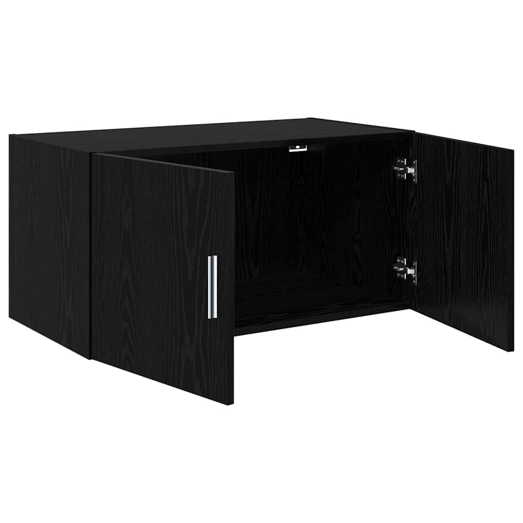 vidaXL Ντουλάπα Τοίχου Μαύρη δρυς 80 x 42.5 x 40 cm Επεξεργασμένο ξύλο