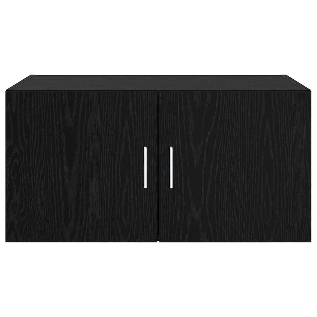 vidaXL Ντουλάπα Τοίχου Μαύρη δρυς 80 x 42.5 x 40 cm Επεξεργασμένο ξύλο