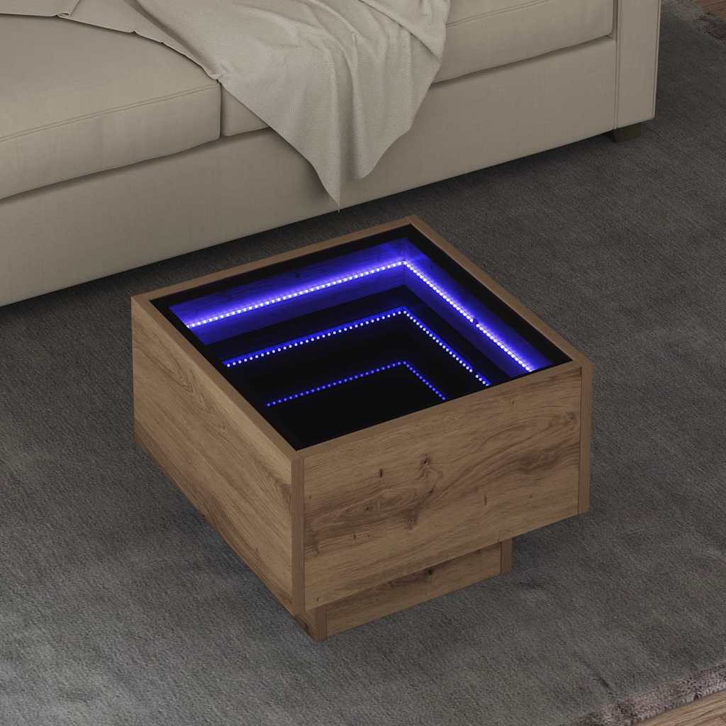 vidaXL Τραπεζάκι σαλονιού artisan δρυς 40 x 40 x 30 cm