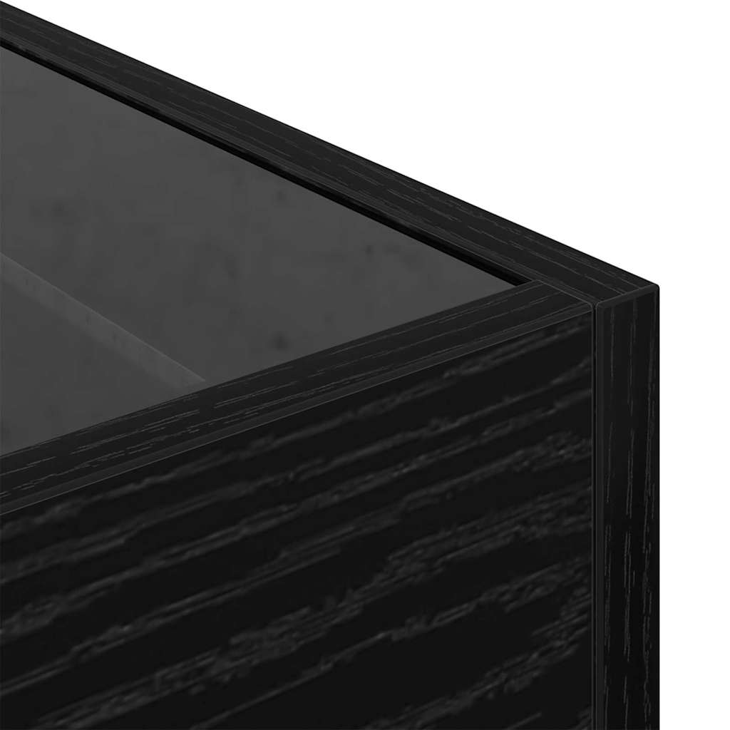 vidaXL Τραπεζάκι σαλονιού Μαύρη δρυς 40 x 40 x 30 cm